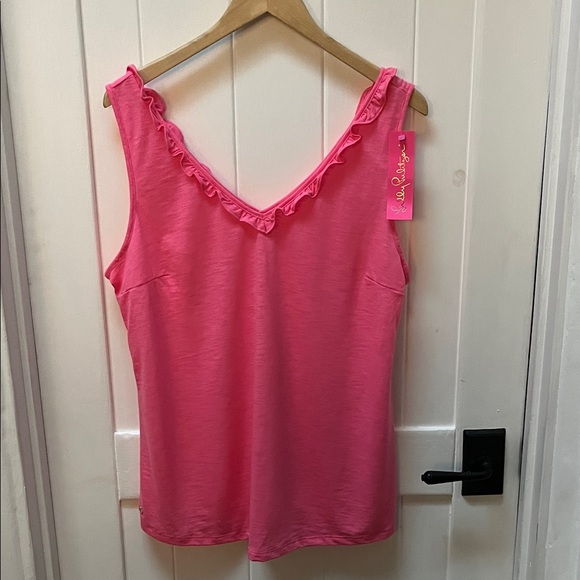 NWT Lilly Pulitzer Gigi Ruffle Tank Top - Picture 2 of 7